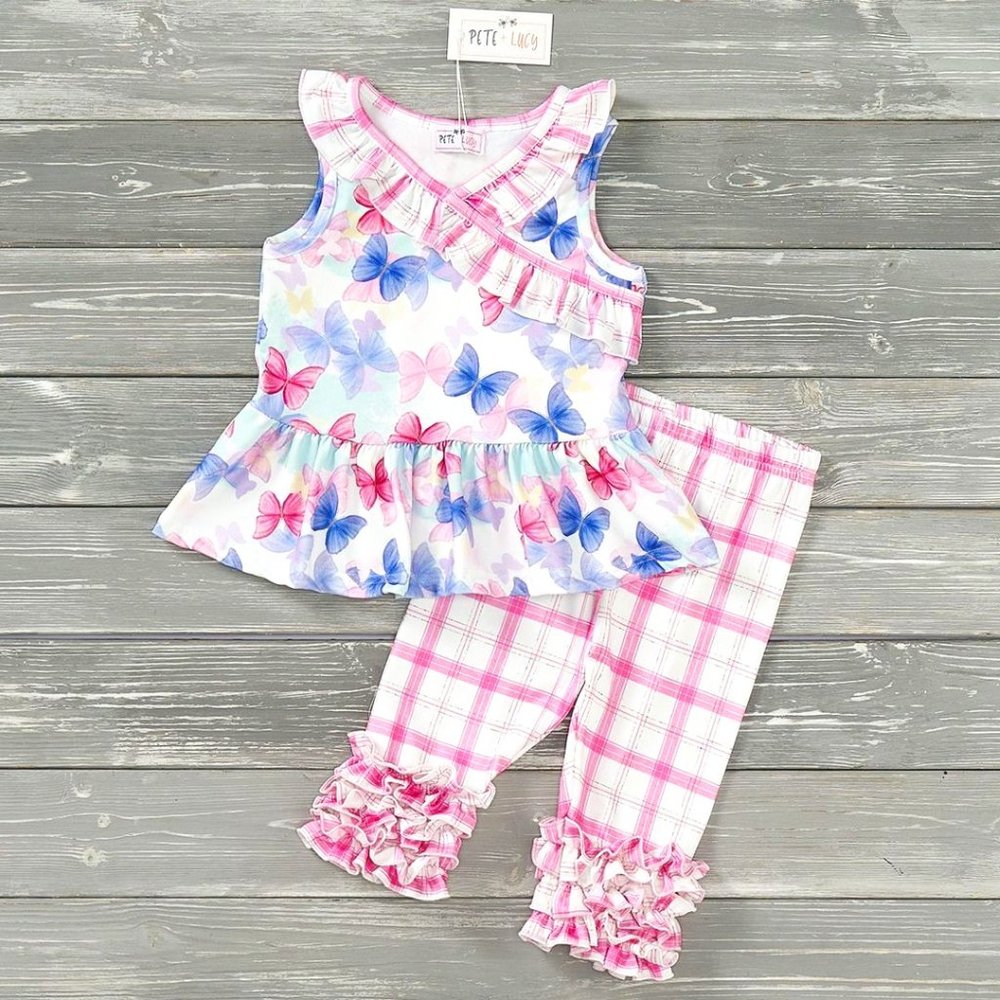 Free Like a Butterfly Capri Set by Pete + Lucy